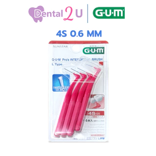 ของแท้ ฉลากไทย Gum Pro's interdental brush แปรงซอกฟัน Gum L type 1 แพค 4 ชิ้น