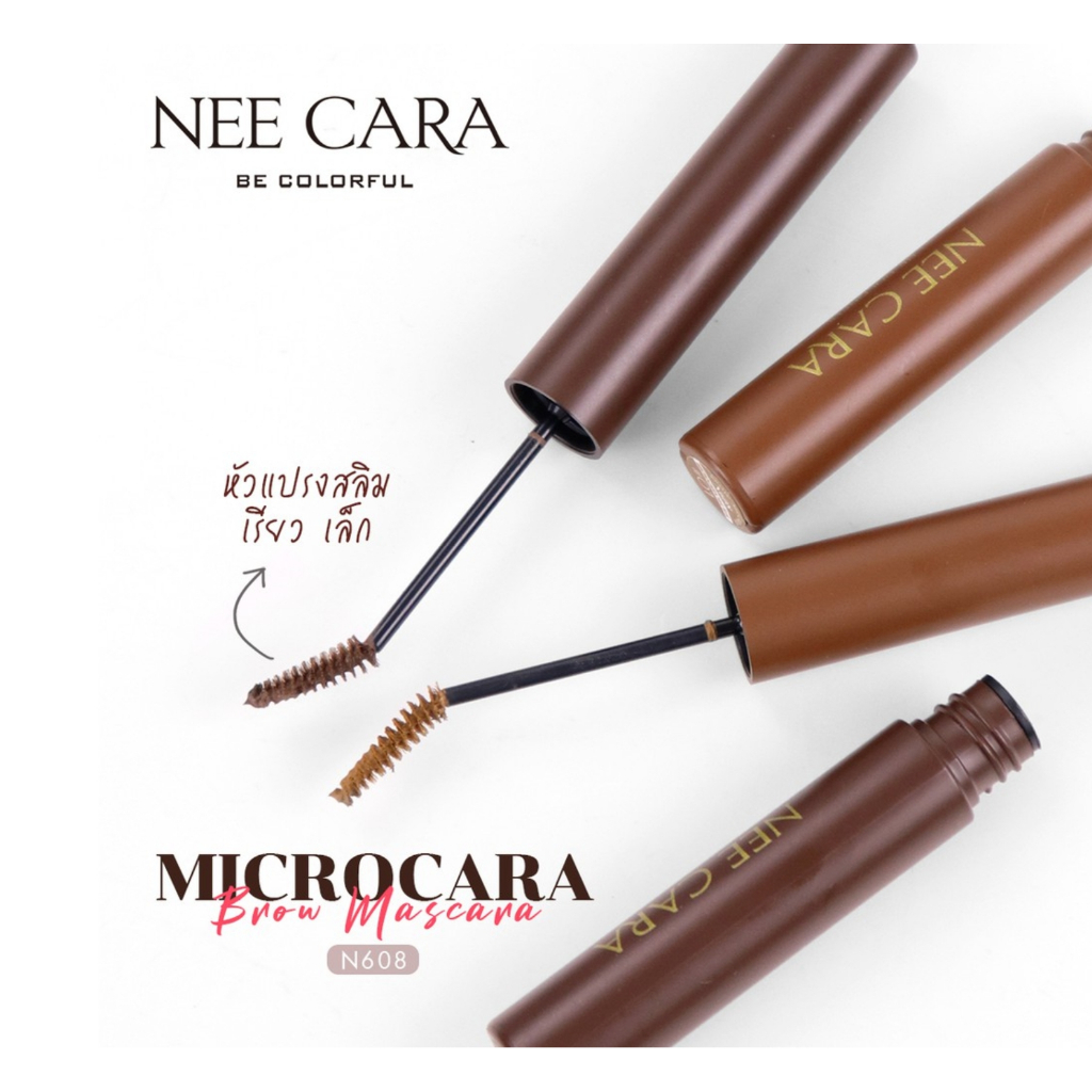 NEE CARA MICROCARA BROW MASCARA N608 มาสคาร่าคิ้ว