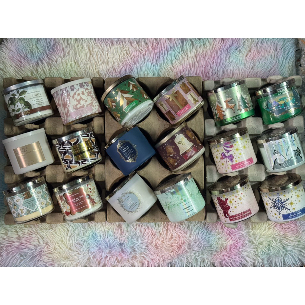 เทียนหอม 3wick candle จาก bath and body works