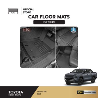 พรมปูพื้นรถยนต์ TOYOTA HILUX TRAVO 4ประตู 2026 สินค้าพรีเมี่…
