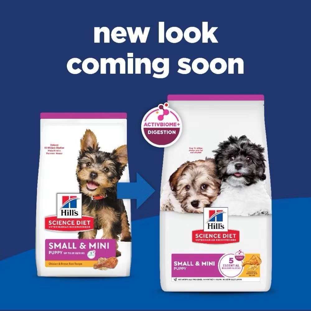 ( แพคเกจใหม่) Hill's puppy small & mini (ขนาด 1.5kg) อาหารลูกสุนัขขนาดเล็ก (หมดอายุ 02/2027)
