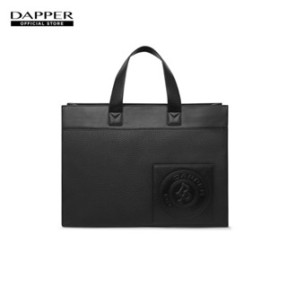 DAPPER กระเป๋าถือ DP Logo Stamp Tote Bag สีดำ (BM3/BK/1255SF…