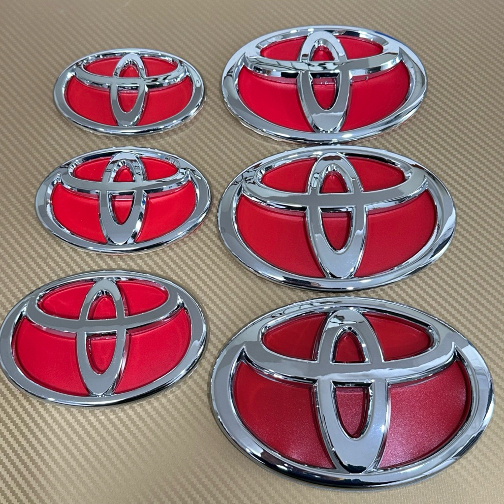 โลโก้* TOYOTA พื้นสีฟ้าไฮบริด ราคาต่อชิ้น