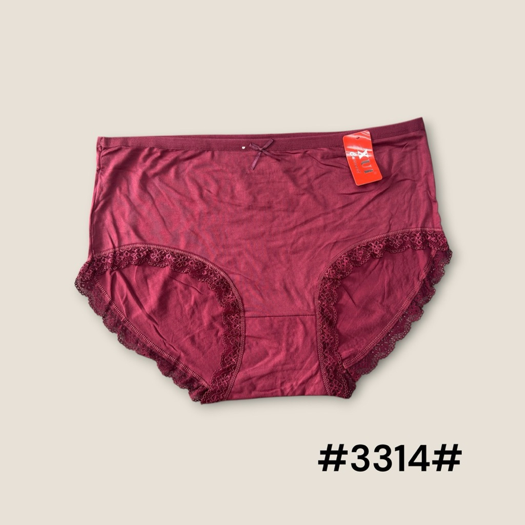 #3314# กางเกงในผู้หญิงไซค์ใหญ่  ขาลูกไม้  เนื้อผ้านิ่ม เอว 28-40 นิ้ว