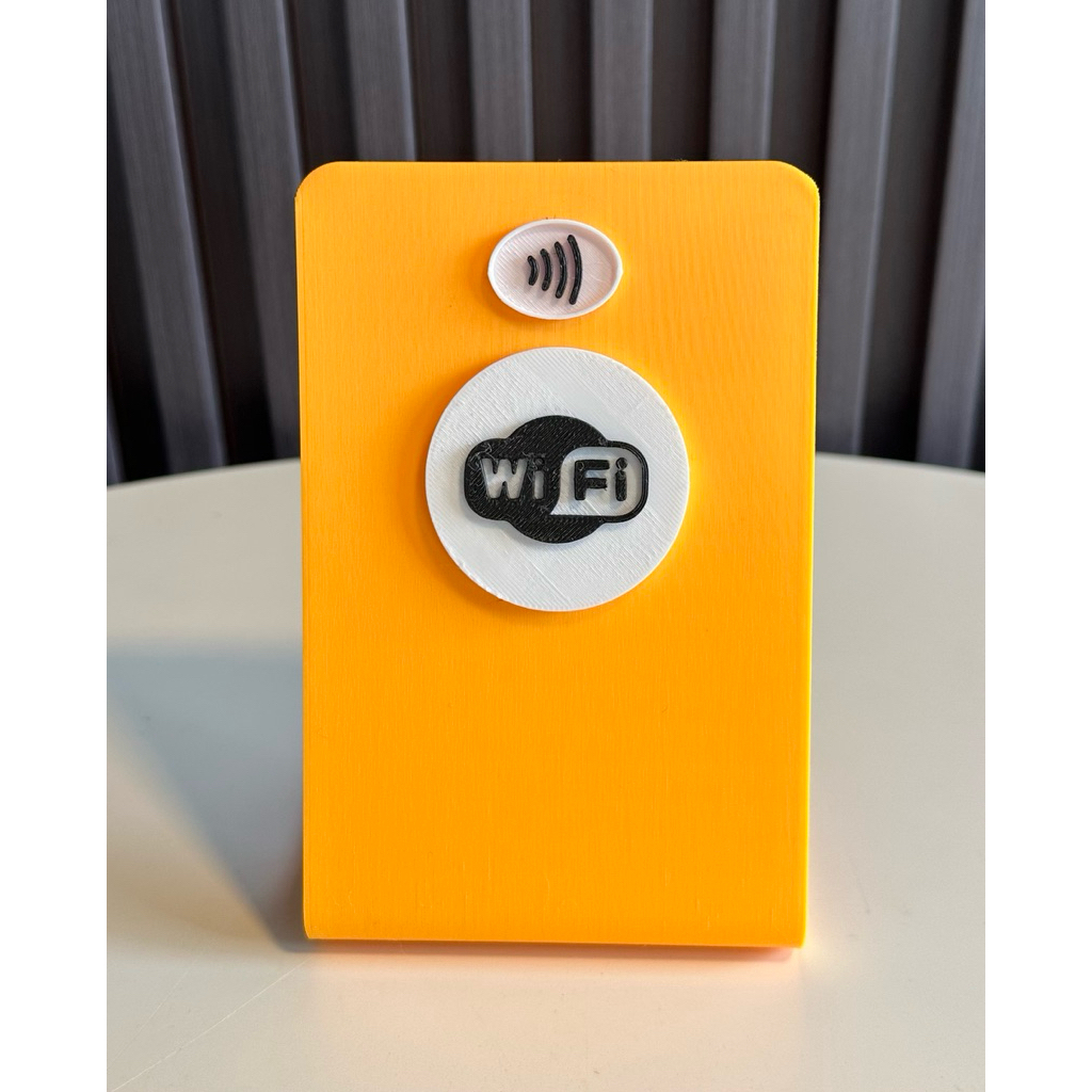 NFC Stand มินิมอล IG/FB/Line/TT/Google review/เมนูอาหาร/Wifi