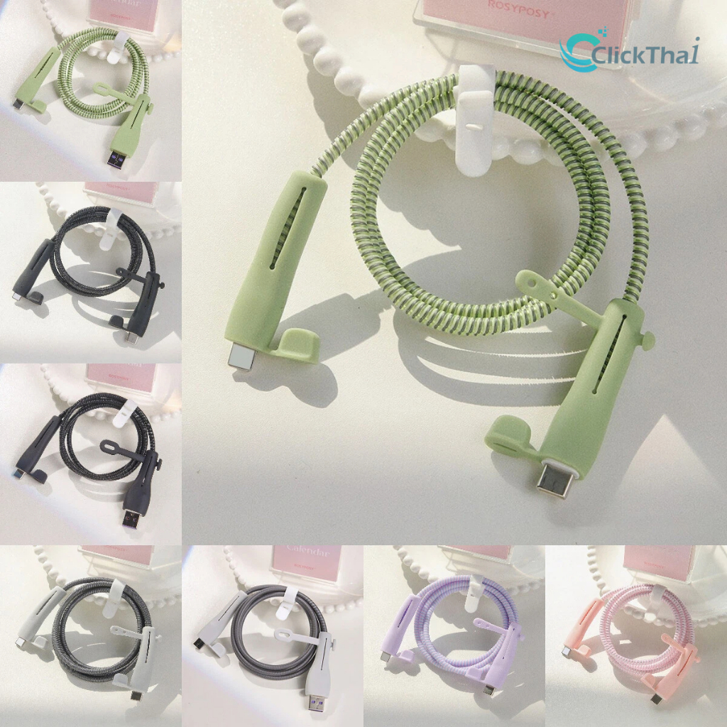 ฝาครอบป้องกันสายชาร์จ ตัวป้องกันสายเคเบิลข้อมูลซิลิโคนป้องกันการทําลายสายชาร์จเคสเหมาะสําหรับ IP Android