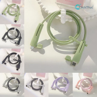 ฝาครอบป้องกันสายชาร์จ ตัวป้องกันสายเคเบิลข้อมูลซิลิโคนป้องกันการทําลายสายชาร์จเคสเหมาะสําหรับ IP Android