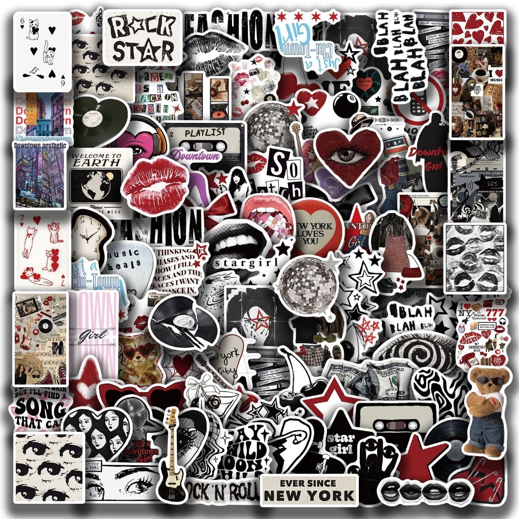 Hot💥จัดส่งจากประเทศไทย💥แนวโน้มstickerY2K สติกเกอร์ กันน้ํา สติกเกอร์สําหรับกระเป๋าเดินทางเคสโทรศัพท์แล็ปท็อปโน้ตบุ๊