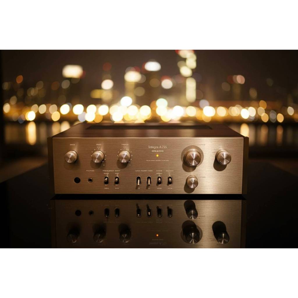 ONKYO Integra A-755 (Integred Amplifier) เสียงดีมาก ขับด้วยทรานซิสเตอร์จานบินแท้ Made In Japan