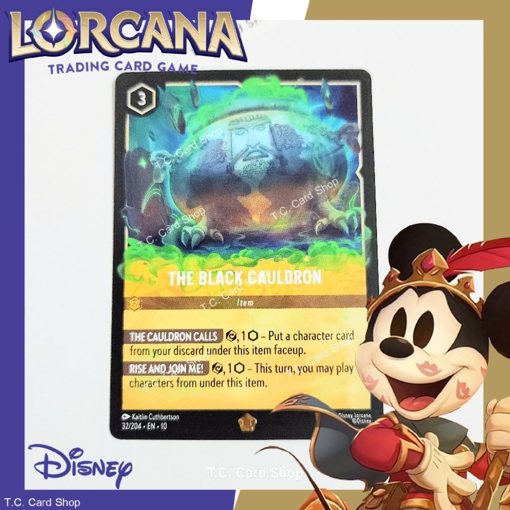 The Black Cauldron EN10 32/204 Legendary - Disney Lorcana (ดิสนีย์ ลอร์คาน่า) (Whispers in the Well)