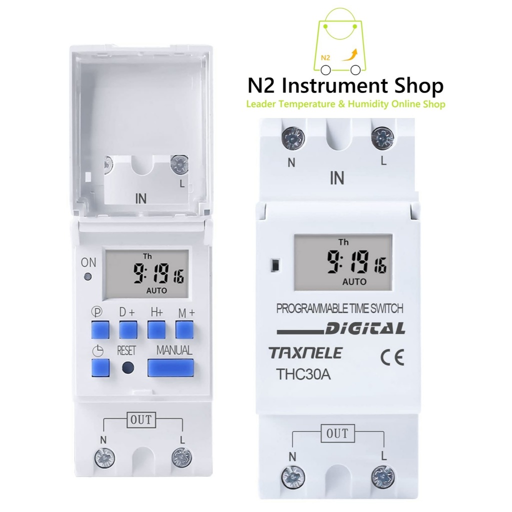 THC30A 12Vdc 16A Weekly TimeSwitch "Taxnele"