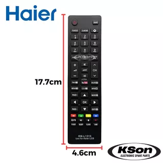 รีโมททีวี ไฮเออร์ ใช้กับทีวี ไฮเออร์ รุ่นเก่าได้ทุกรุ่น Universal Haier TV Remote Control รุ่น RM-L1313