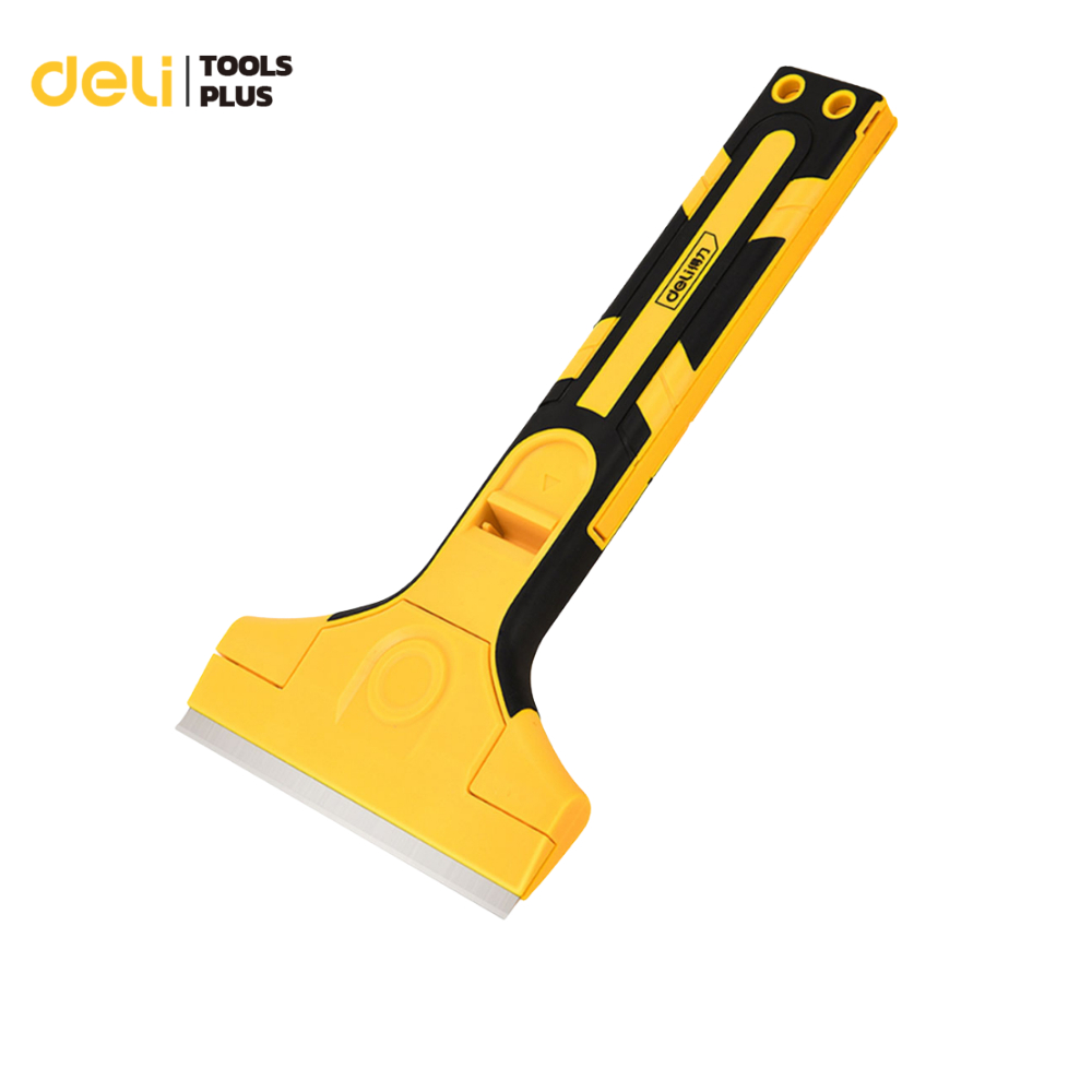 Deli มีดขูดอเนกประสงค์ มีดขูดทำความสะอาดพื้นผิว ที่ลอกฟิล์มรถยนต์ ใบมีดลอก ที่ขูดกระจก ขูดง่ายไม่ทำลายผิว Scarper