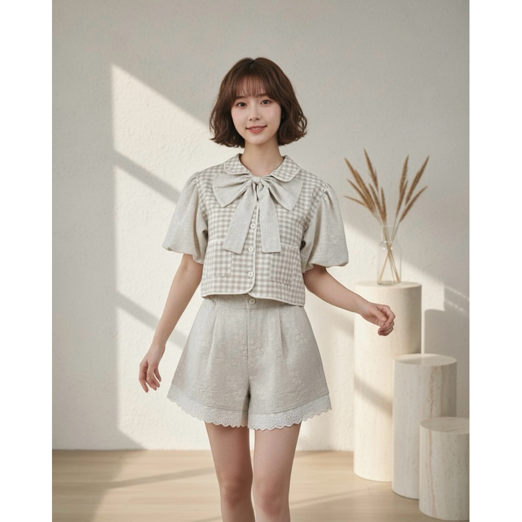 Bunny Crop เสื้อครอปโบว์กระต่าย