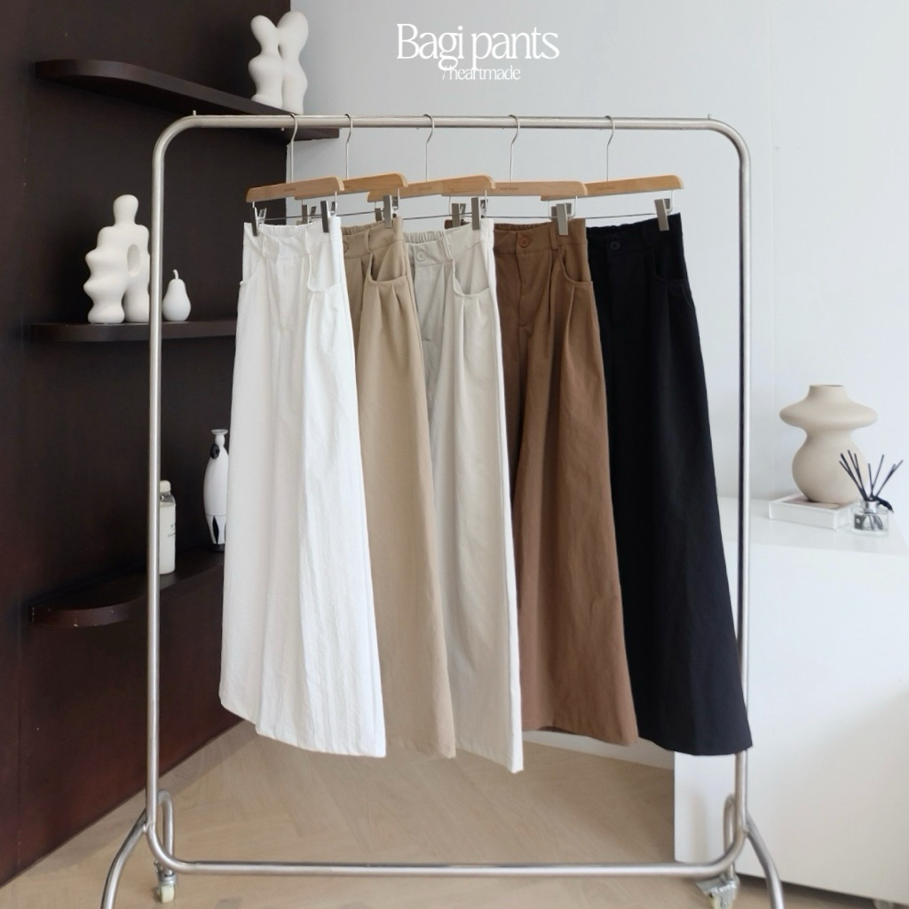 (A49) Heartmade-Bagi pants #8872 (สินค้าพร้อมส่ง)👀กางเกงทรงขากระบอก+กระเป๋าสองข้าง