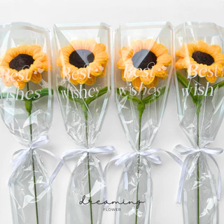 ช่อดอกไม้กำมะหยี่ ช่อดอกทานตะวัน DIY ของขวัญรับปริญญา ดอกไม้ปัจฉิม ของขวัญปัจฉิม
