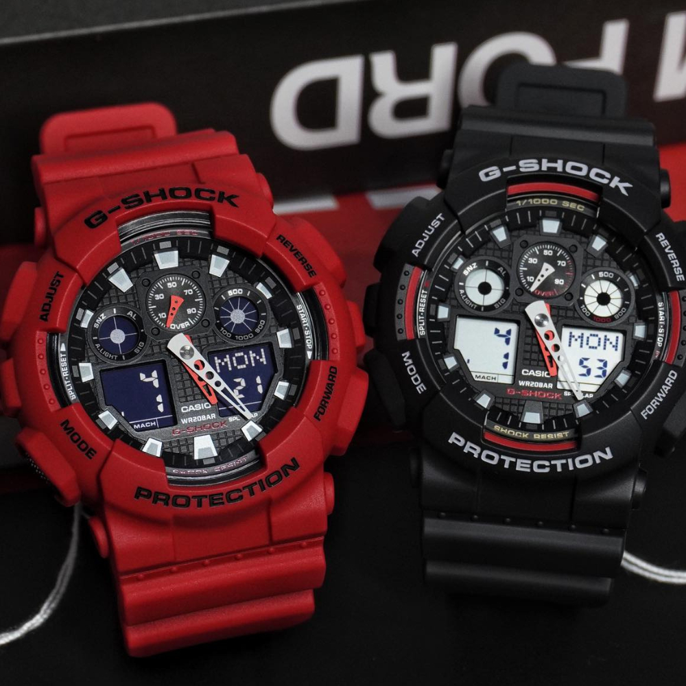 Casio G-Shock นาฬิกาข้อมือ รุ่น GA-100 (GA-100-1A2,GA-100B-4A,GA-100CB-1A,GA-100CF-1A,GA-100CF-1A9,)