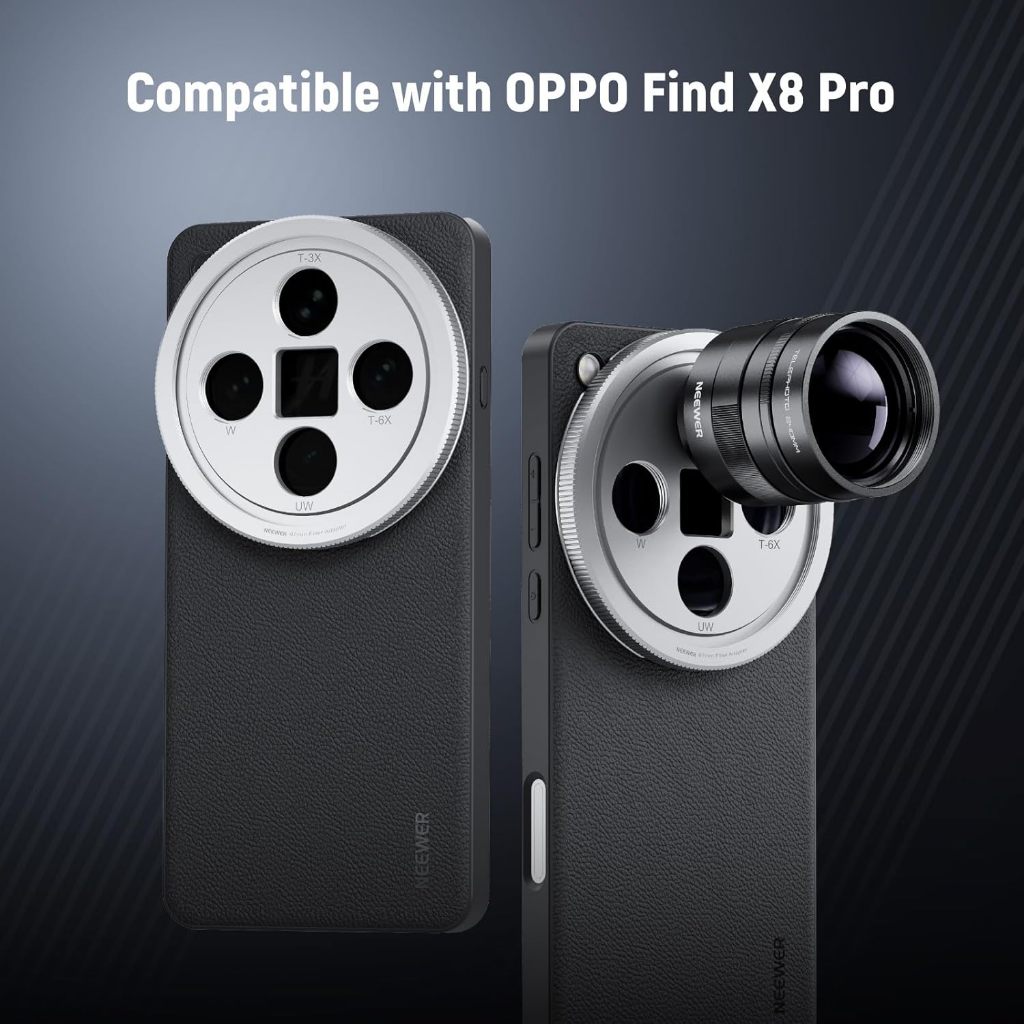 NEEWER Case OPPO Find X8 Ultra เคสใส่เลนส์เกลียว 17mm + อแดปเตอร์ใส่ฟิลเตอร์ 67mm (ชาร์จไร้สายได้) - รูปที่ 2