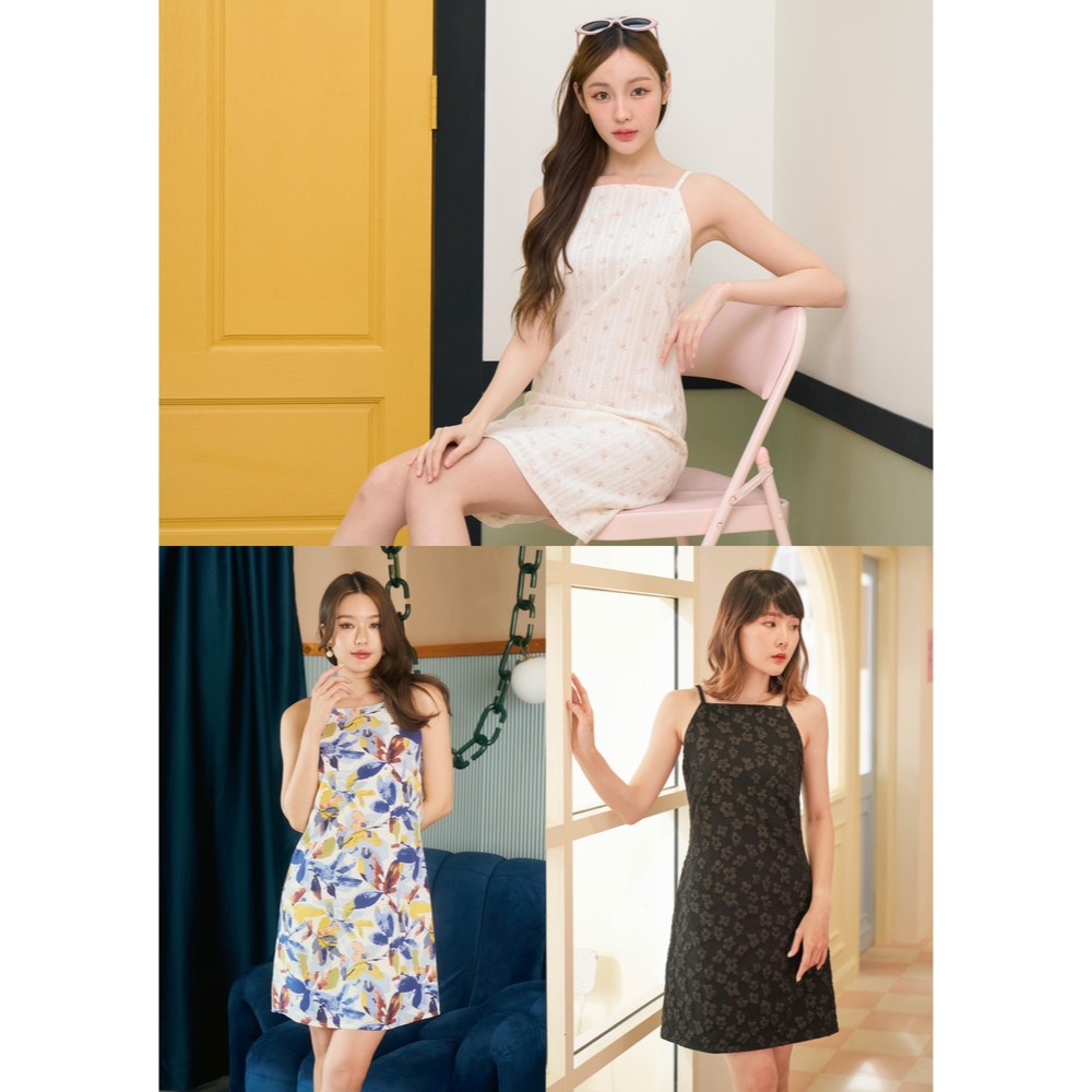 Lille collection : เดรสทรงคอสูง กระโปรงสั้น