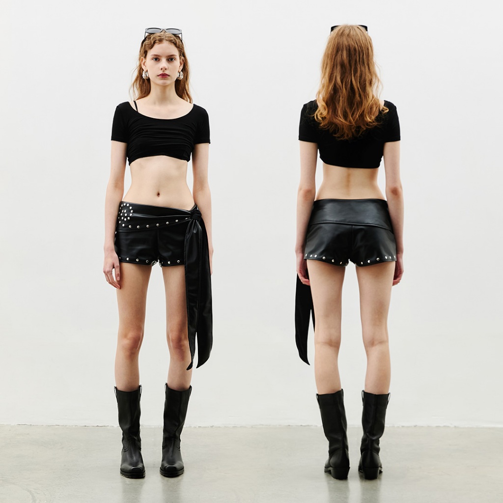 APRILPOOLDAY JESSI DRAPED SHORTS