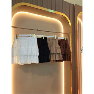 🤎กระโปรงกางเกงขนมชั้น🤎#สาวอวบ