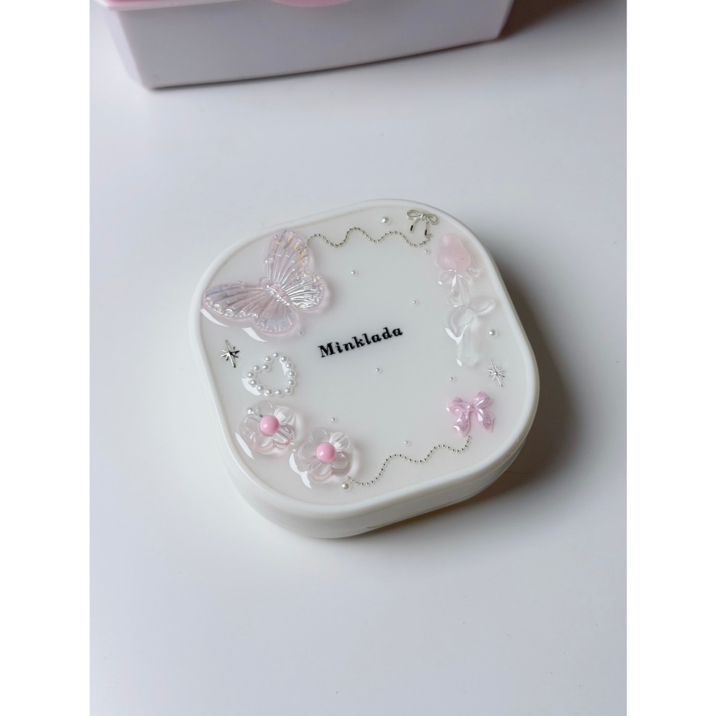 กล่องรีเทนเนอร์  ใส่ชื่อได้🎀 (งานเคลือบเรซิ่น)