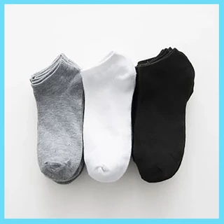 【ซื้อ10 ฟรี 10】ถุงเท้าข้อสั้น สีพื้น ขนาดฟรีไซส์ เนื้อผ้าดี นื้อผ้านุ่ม สวมใส่สบาย ข้อสั้น ใส่ได้ทั้งหญิง-ชาย ขายดี