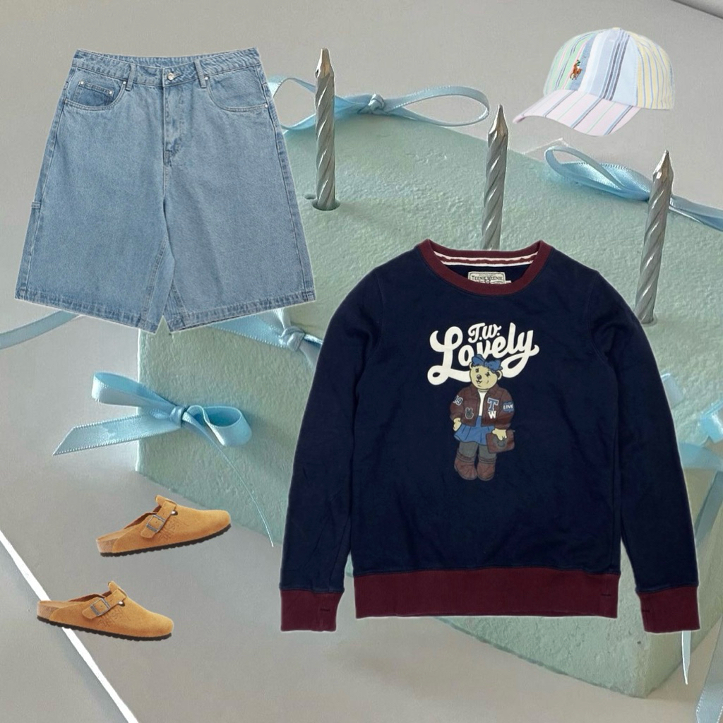 Teenie Weenie - korea sweater, navy blue