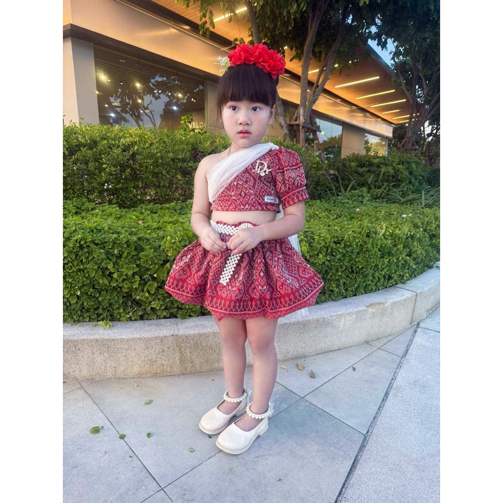 ชุดไทยเด็กกระโปรงบอลลูน