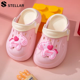 STELLAR รองเท้าหัวโต รองเท้าเด็ก ติดตัวการ์ตูน 3D ใส่สบาย วัสดุEVA มีรัดส้น พื้นรองเท้ากันลื่น