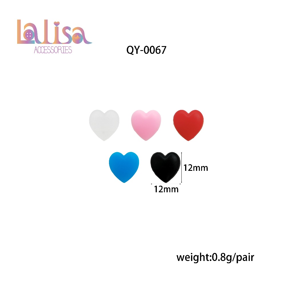 ซิลิโคนกันแว่นหลุด สุดมหัศจรรย์รูปหัวใจ (1คู่) SIL glasses clip QY-0067