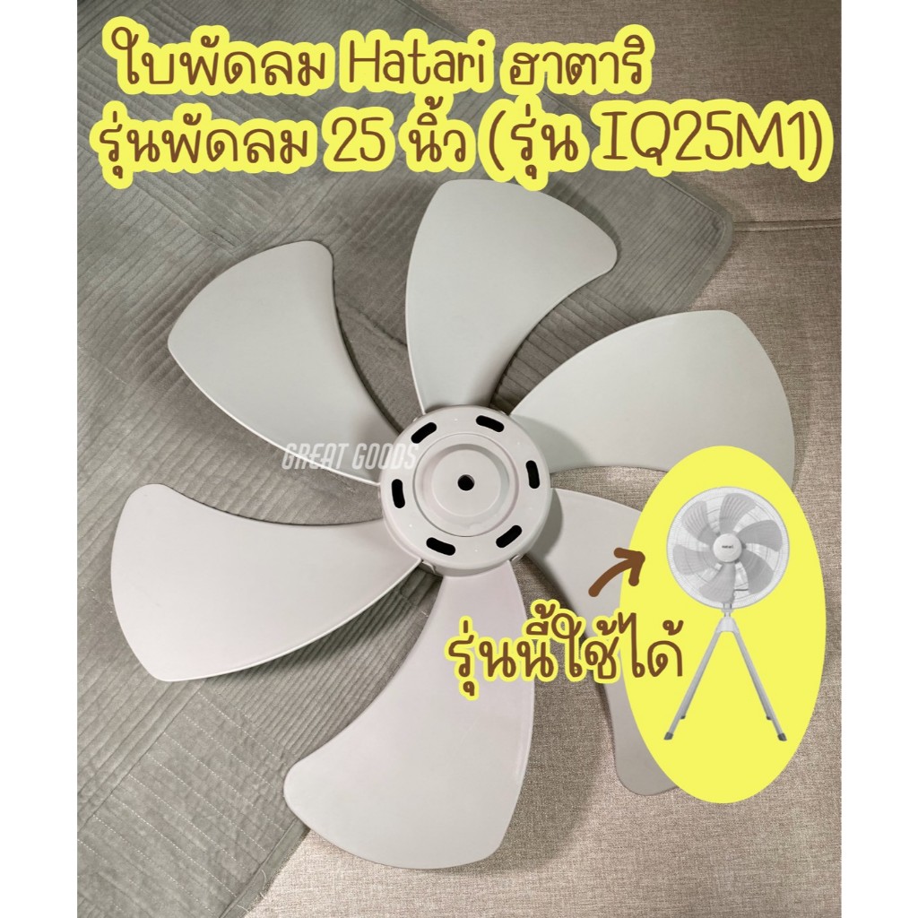 ใบพัดลมอุตสาหกรรม HATARI รุ่น IQ25M1 ( ฮาตาริ รุ่นพัดลม 25 นิ้ว )