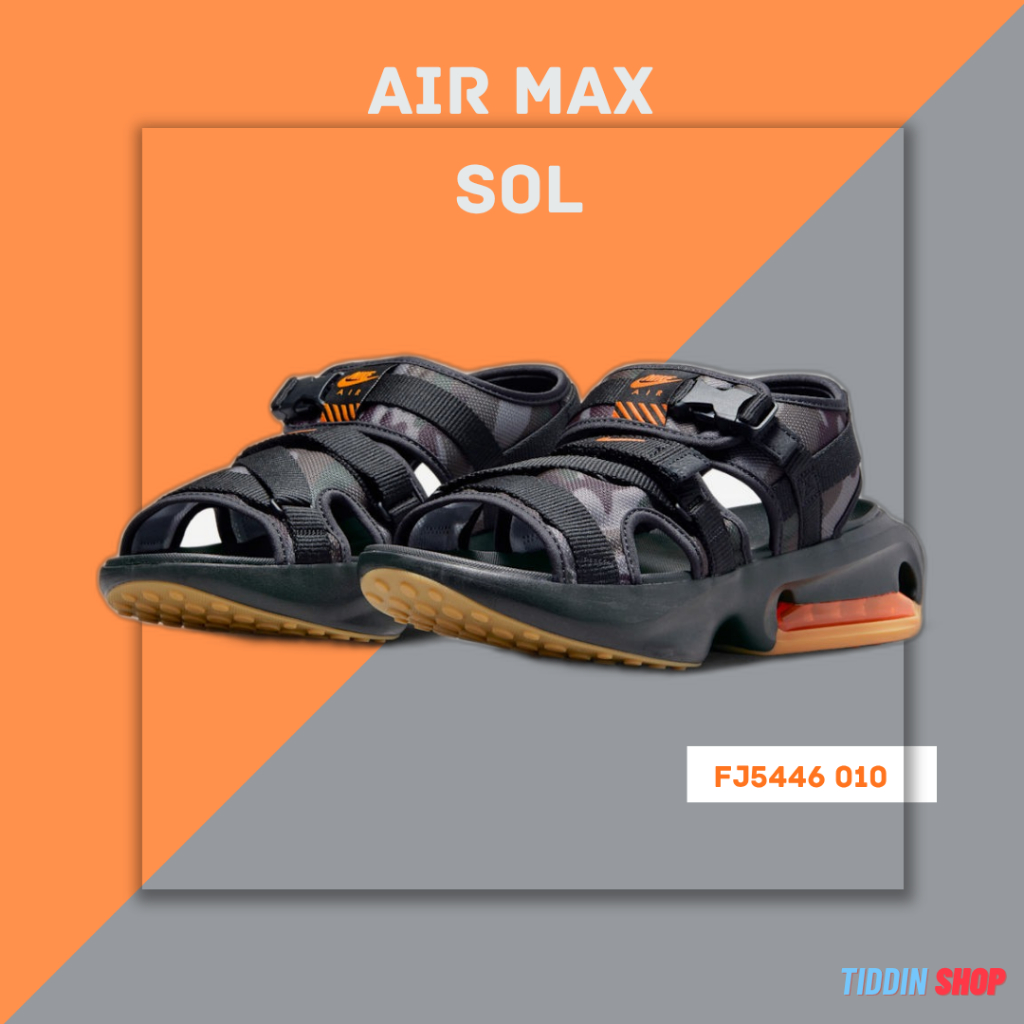 รองเท้าแตะรัดส้น Nike Air Max Sol Sandal  [ลิขสิทธิ์แท้ Thailand][รหัส FJ5446 010 ]