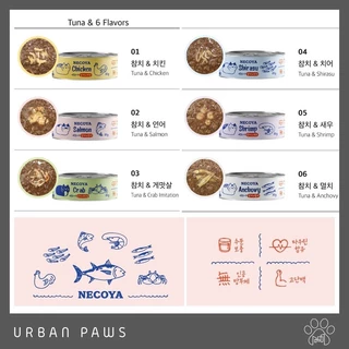 อาหารแมว Natural Core - Necoya อาหารเปียก แบบกระป๋อง เนื้ออาหารนุ่มชุ่มชื้นสูง นำเข้าจากเกาหลี 80 g