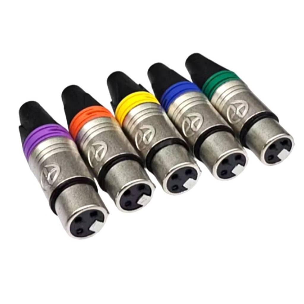 LIDGE YM-001C แจ๊ค XLR ตัวเมีย 3 ขา มี 5 สี