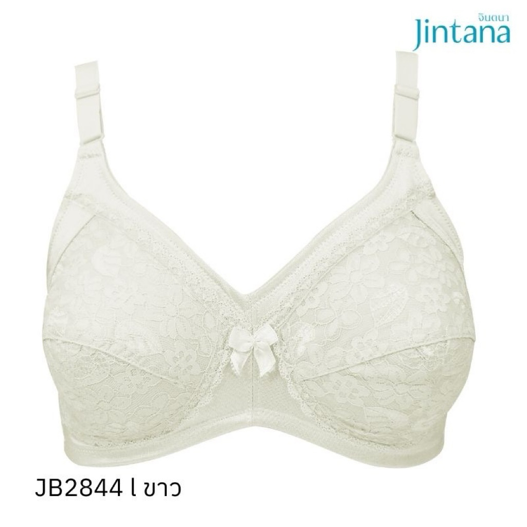 Jintana(จินตนา)(Jin14)เสื้อชั้นในไร้โครง ลูกไม้ แต่งสวย มี 3 สี น้ำตาล ครีม ชมพู ราคา ถูกที่สุด ดีลบีเคเค แกลเลอรีภาพที่ 2