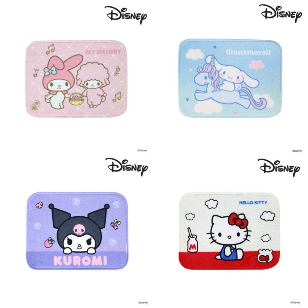 (พร้อมส่ง) Momento x Sanrio ซานริโอ้ พรมสี่เหลี่ยมซานริโอ 30X40 ซม. คิตตี้ คุโรมิ มายเมโลดี้ kitty kuromi my melody