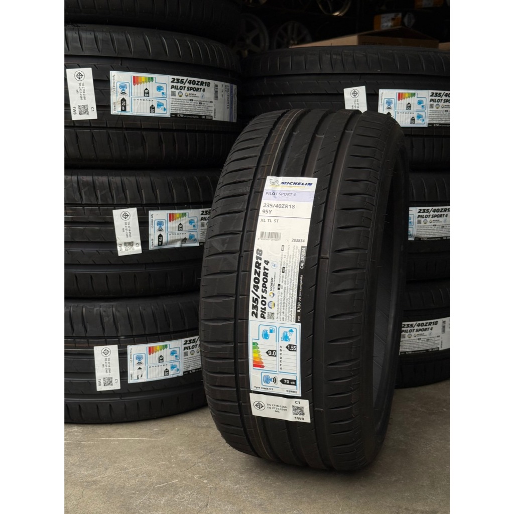 235/40R18 โปรปี 2025 ยางมิชลิน Michelin รุ่น Pilot Sport 4 ขนาด 235/40R18 ต่อเส้