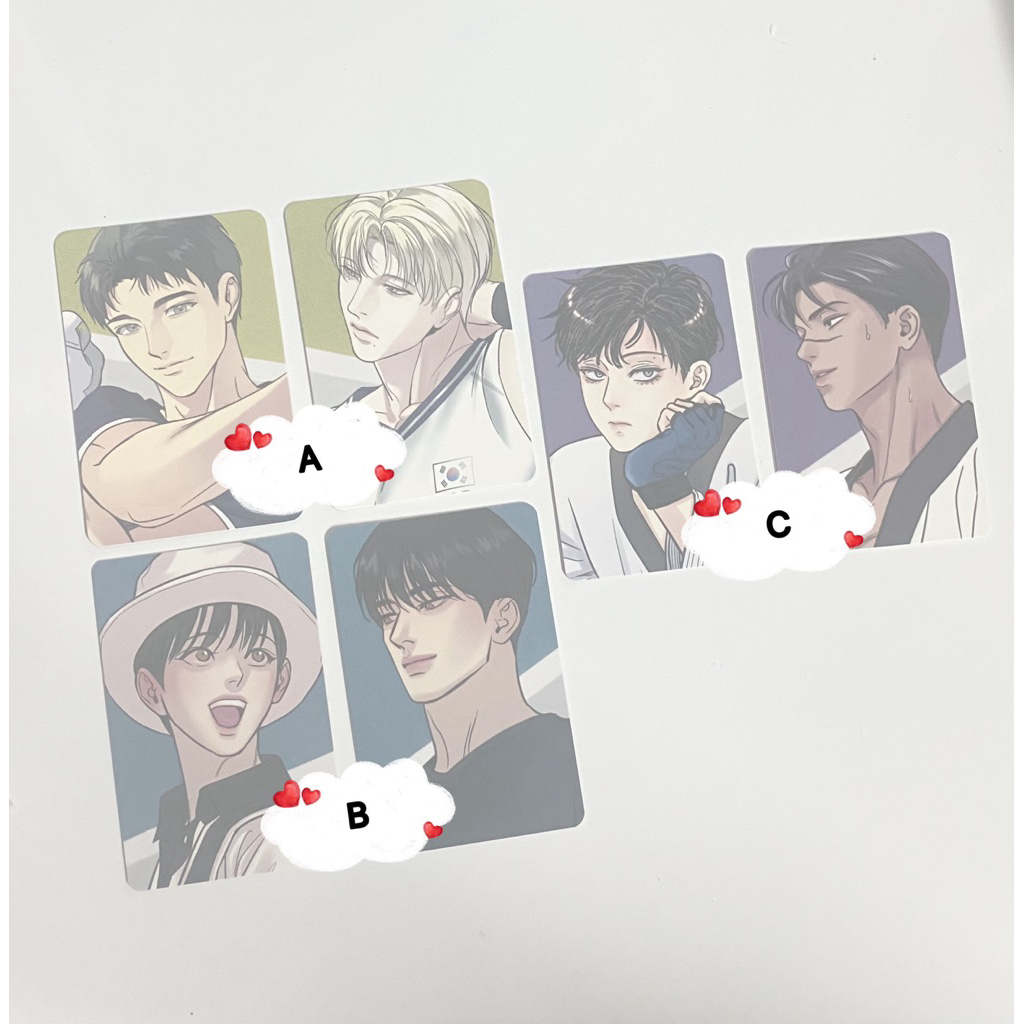 การ์ด BL มันฮวา การ์ดซองสุ่มนักกีฬา Team Lezhin Backlight POTN บุปผาซ่อนดาบ