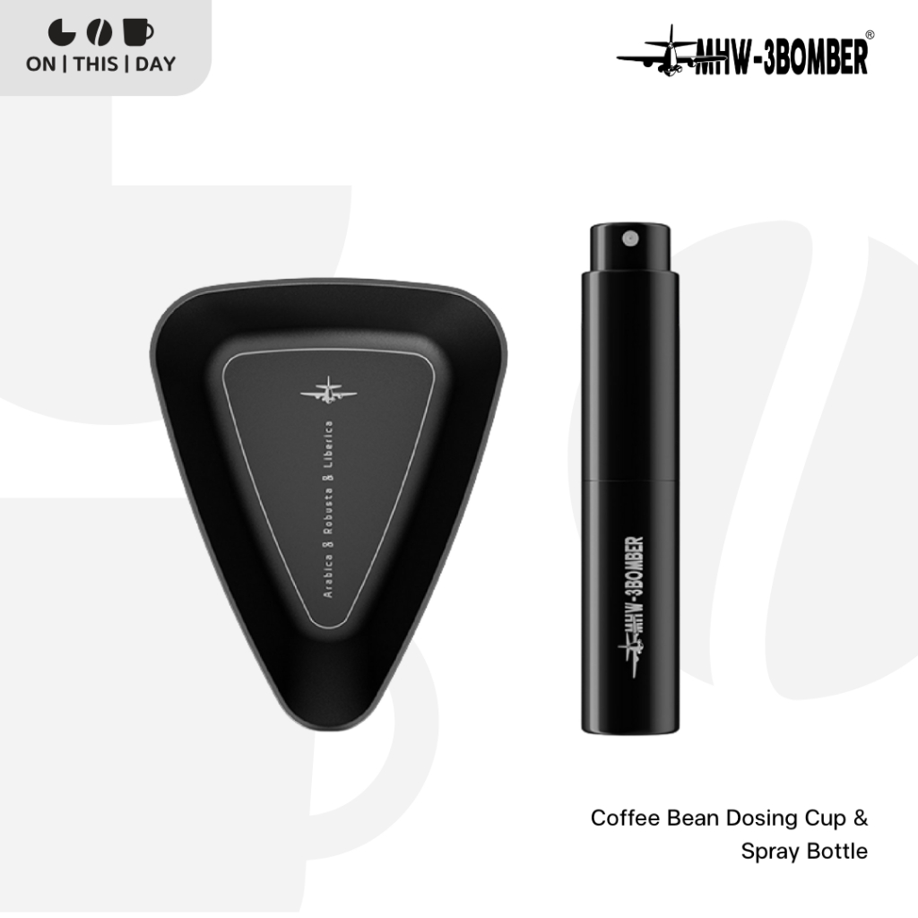 MHW-3BOMBER Coffee Bean Dosing Cup & Spray Bottle Set ถ้วยตวงเมล็ดกาแฟ พร้อมขวดสเปร์ย