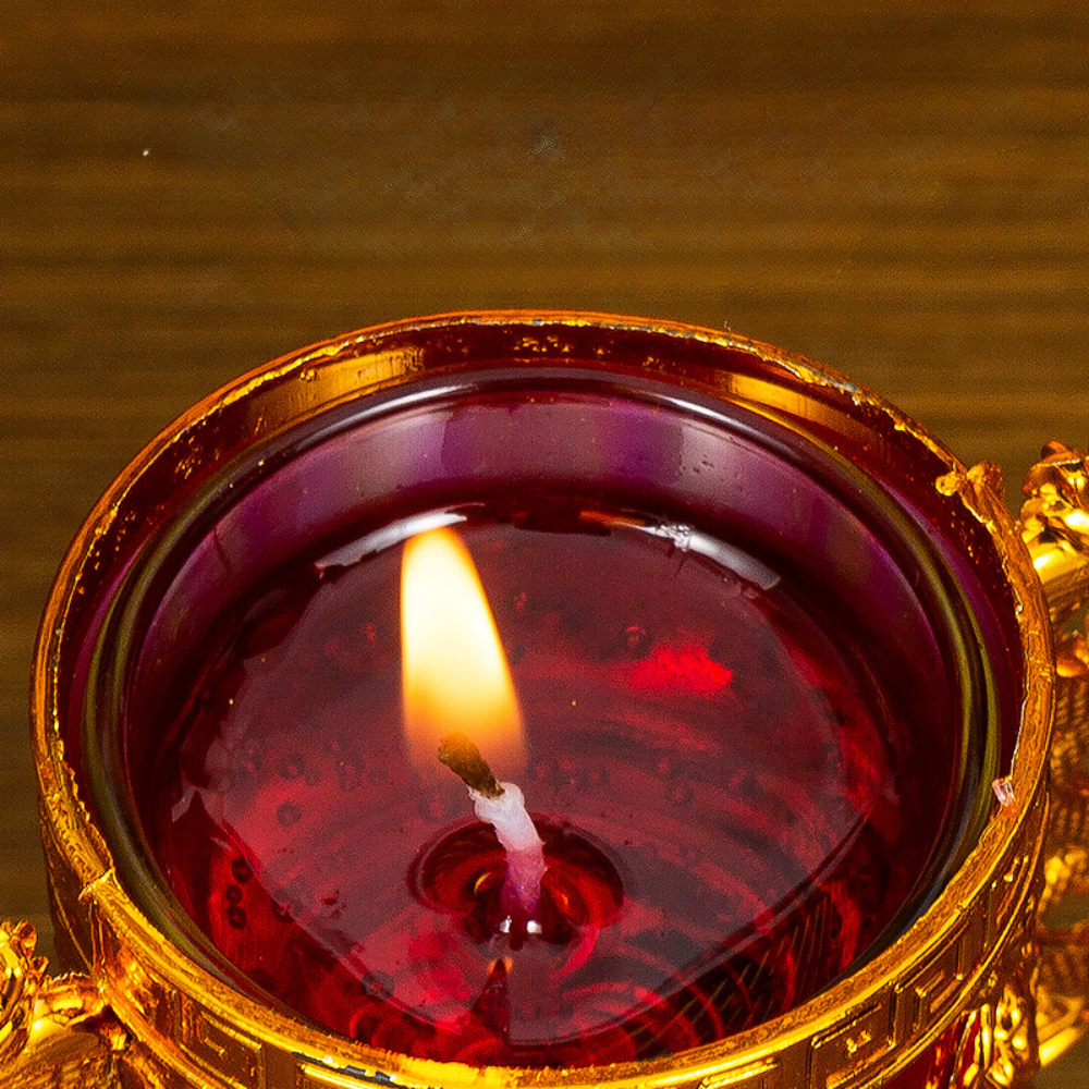 เชิงเทียน เชิงเทียนสำหรับใส่เทียนแก้ว แถมฟรีเทียนแก้ว ชุดไหว้เจ้า บรรพบุรุษ ตามเทศกาลต่างๆ เชิงเทียนพรีเมี่ยม ราคาต่อคู่ - รูปที่ 2