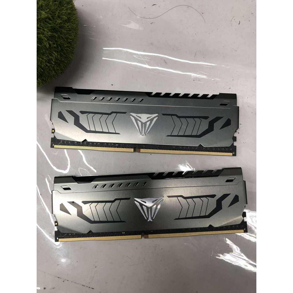 16GB (8GBx2) DDR4 3200MHz RAM PATRIOT VIPER STEEL DDR4 (INTEL XMP) (BLACK) ไม่มีกล่อง ประกันร้าน
