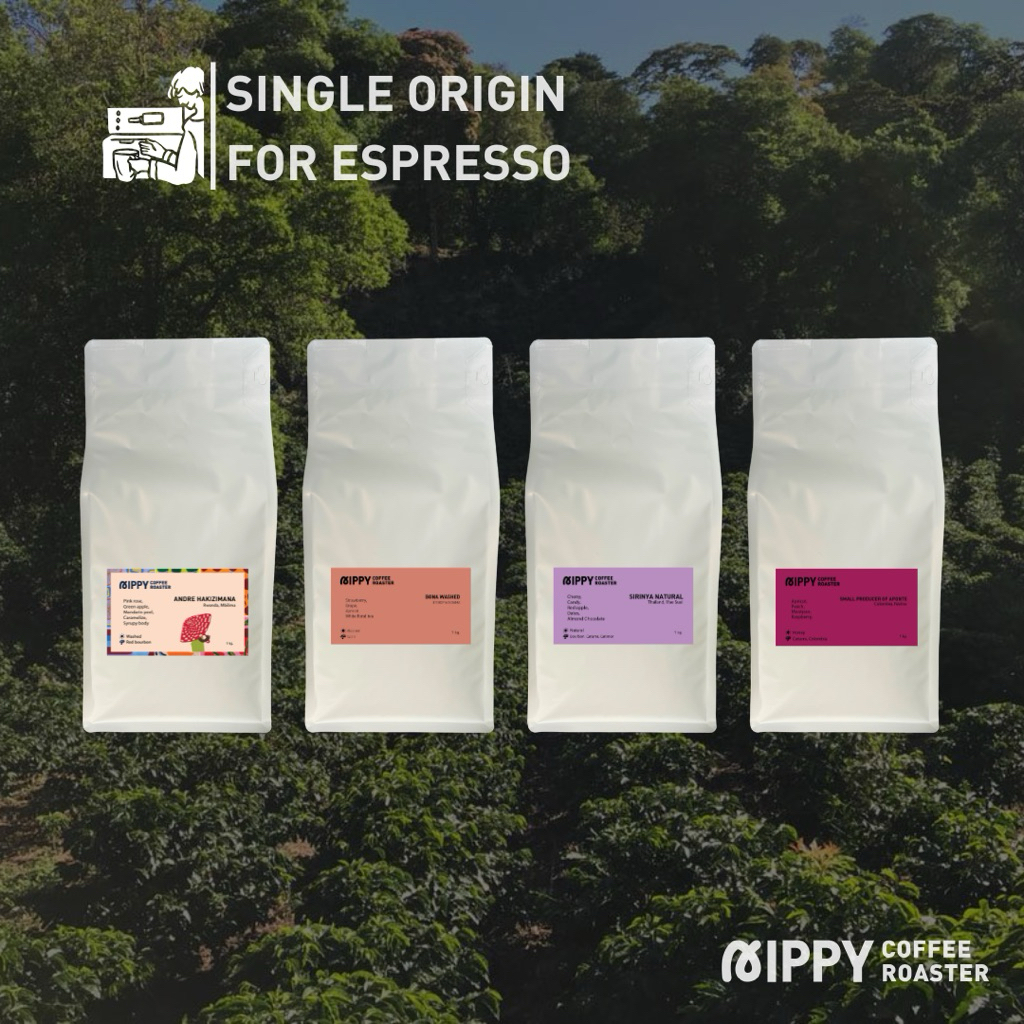 Nippy Coffee Roaster เมล็ดกาแฟ Single origin for Espresso 1kg.