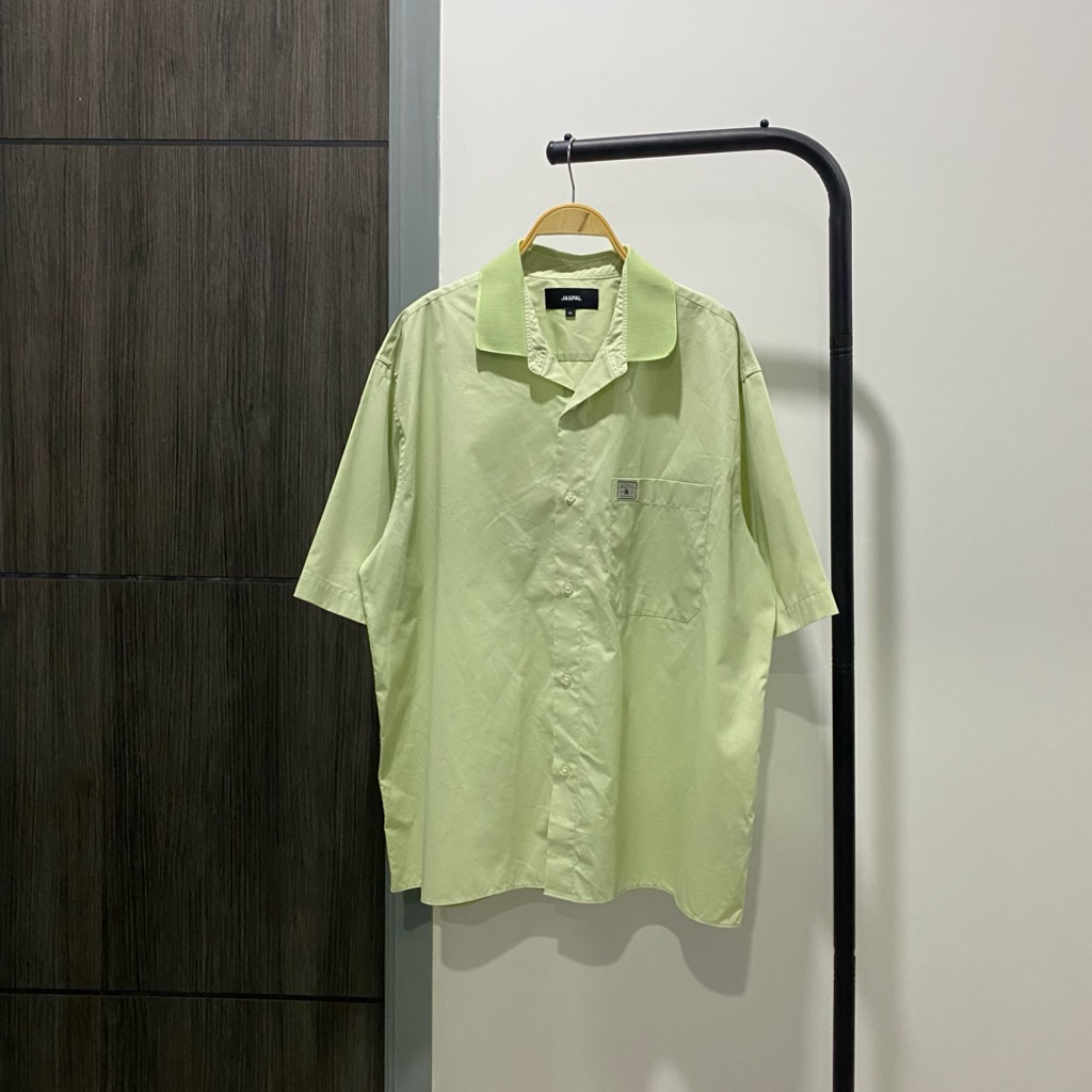 Jaspal เสื้อเชิ้ตแขนสั้นผู้ชาย sz XL ทรงoversized