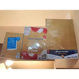 ✅(ถูกที่สุด พร้อมส่ง) ซองเอกสาร ซองน้ำตาล แบบไม่จ่าหน้าซอง KA Kraft 125 แกรม A4(8 ซอง), A3(4 ซอง) และ A5(13 ซอง)