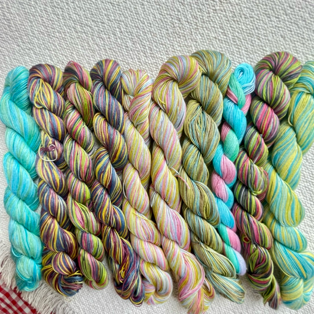 ด้ายสวยๆ ด้ายปักSashiko hand dyed สีเหลือบ งานย้อมมือจากญี่ปุ่น ep.4