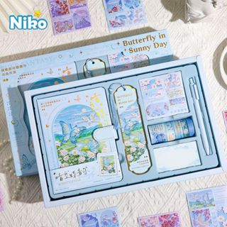 NIKO ชุดเครื่องเขียนสมุดบันทึก เต็มเซต! ครบชุดมีสมุด สติกเกอ…