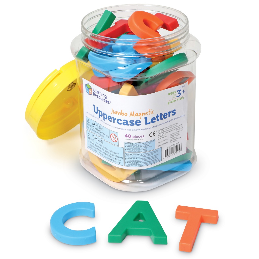 [3+] JUMBO MAGNETIC UPPERCASE LETTERS (40 PC)