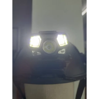 ไฟฉายติดหน้าหมวก Fast ชาร์จไฟได้ กันน้ำ waterproof ขาจับ+สายรัด ไฟ LED ส่องไกล 100m
