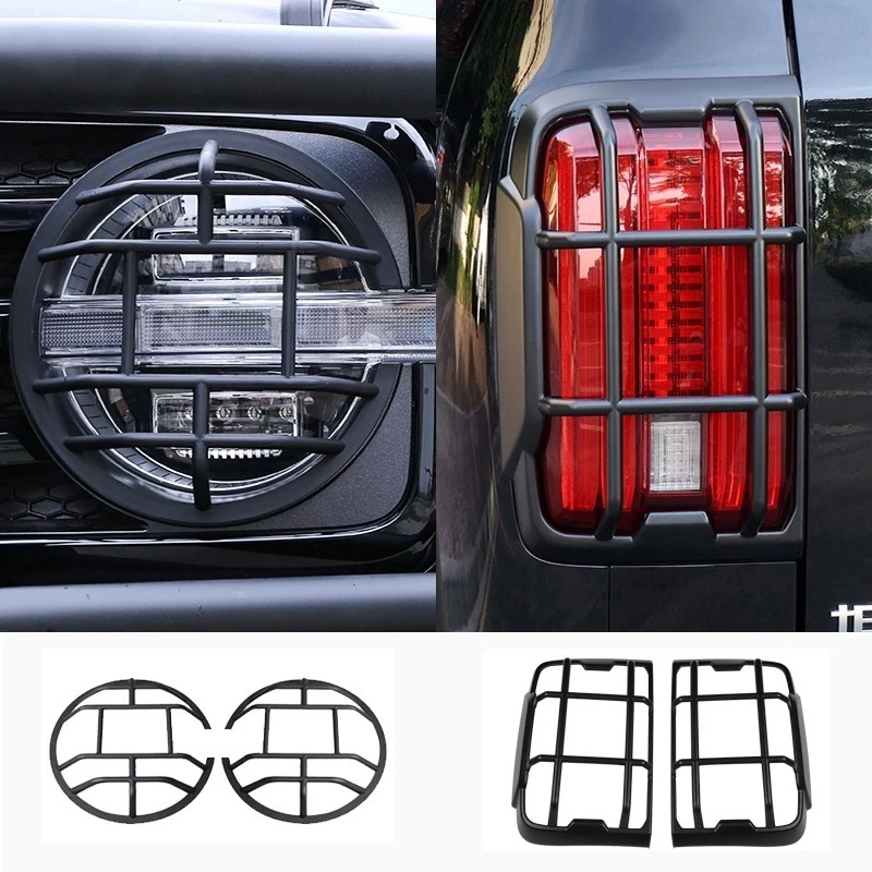 กรอบป้องกันไฟหน้า-ท้าย องศา สำหรับรถยนต์ GWM Great Wall Tank 300 2023 อุปกรณ์เสริมปกป้องครบทุกด้าน